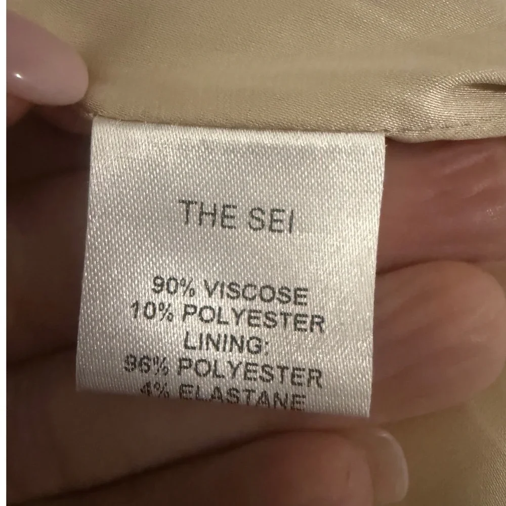 The Sei High‎ Waist Gathered Mini Skirt Size 2 • NWT • Beige/Ivory • Retail $391